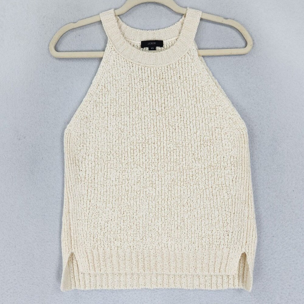 J. Crew Cream Knit Tank Top